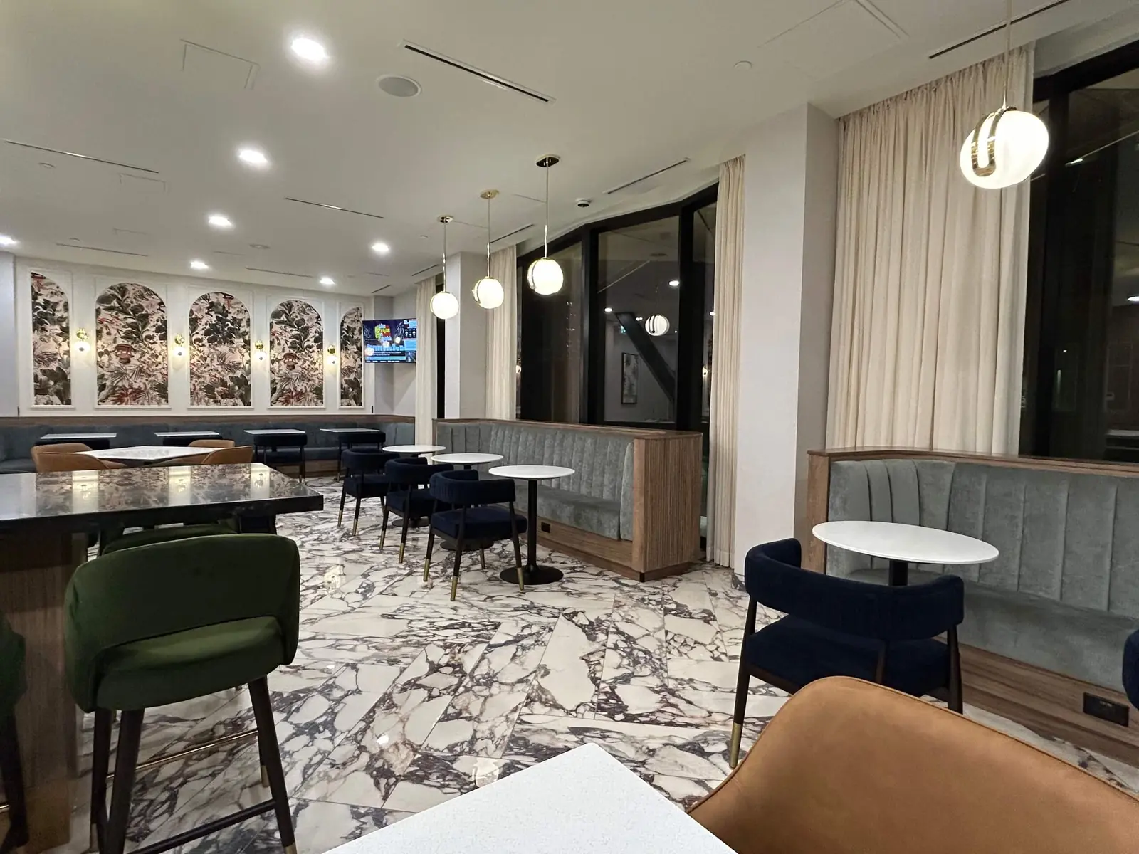 Hotel public area drapery